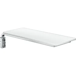 hansgrohe Cassetta E Ablage, 200x80mm, 000, 26511400, Farbe: Chrom / Weiß
