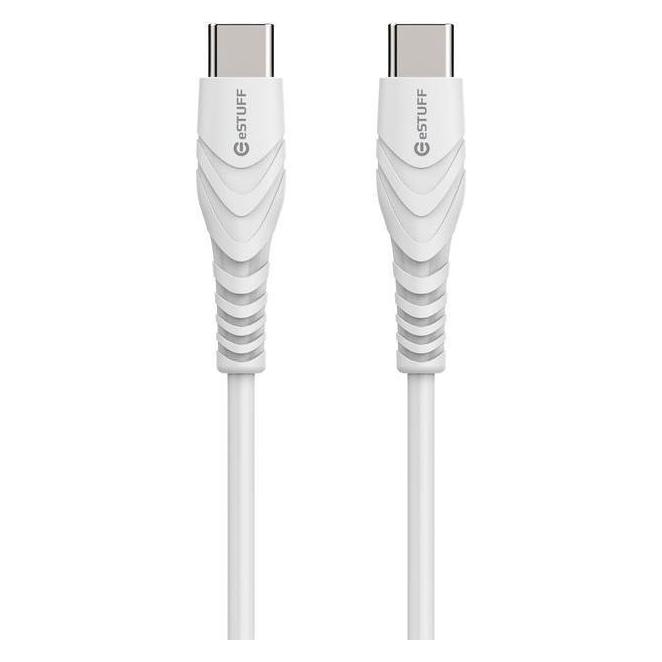 eSTUFF USB-C - C Cable 1,0m White (1 m, USB 2.0) (ES604101)