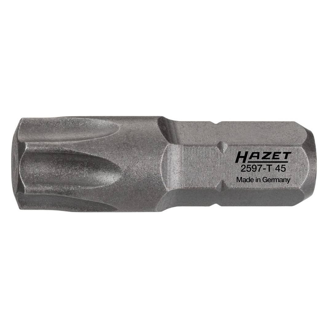 Hazet Bit 2597-T45 Sechskant6,3 (1/4 Zoll) Innen TORX Profil T45 (2597-T45)