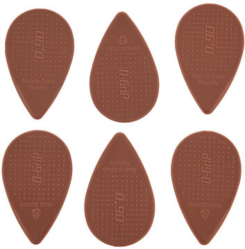 D-Grip Picks Balkan Form Nylon Brown 0,90 Braun