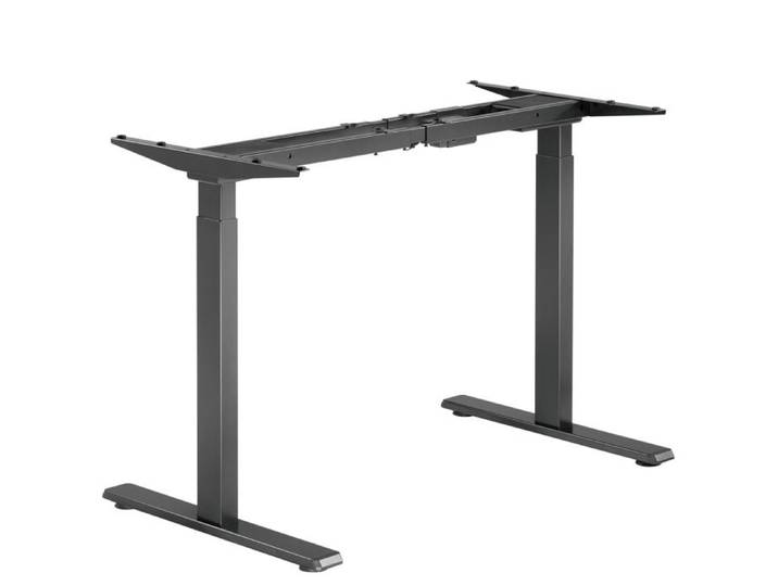 Wiltec Bureau Assis-debout Hauteur réglable Noir Taille 1180 x 600mm Deux Moteur Station de charge USB-A USB-C Anticollision Fonctio