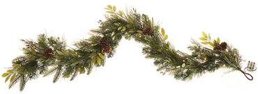 Prelit Holiday Juniper Garland - Ballard Designs