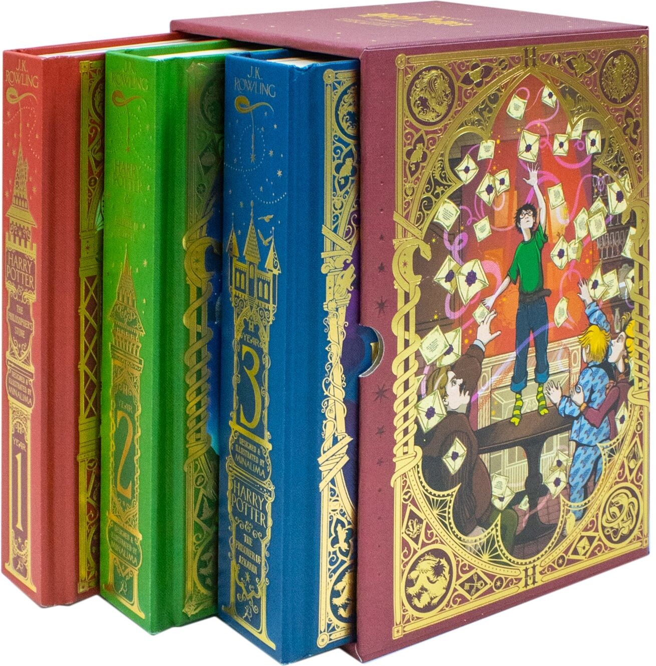 Bloomsbury Publishing Harry Potter MinaLima Edition 3 Books Collection Set – Illustrated Wizarding World Collection