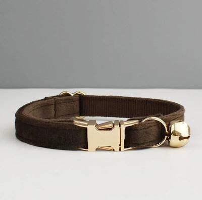 Uplifted Finds Stylish Adjustable Velvet Cat Collar With Bowknot And Free Personalization cat Collar 11 s