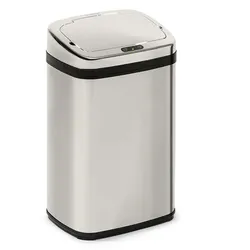 Klarstein Cleansmann Mülleimer Sensor 30 Liter für Müllbeutel ABS Edelstahl Silber-Chrom