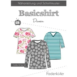 Fadenkäfer Schnitt "Basicshirt" für Damen