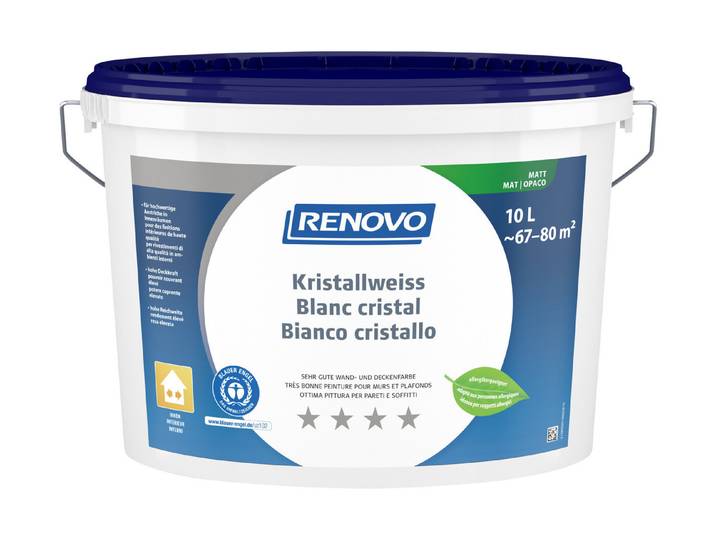 Renovo Dispersionsfarbe Kristallweiss 10 l