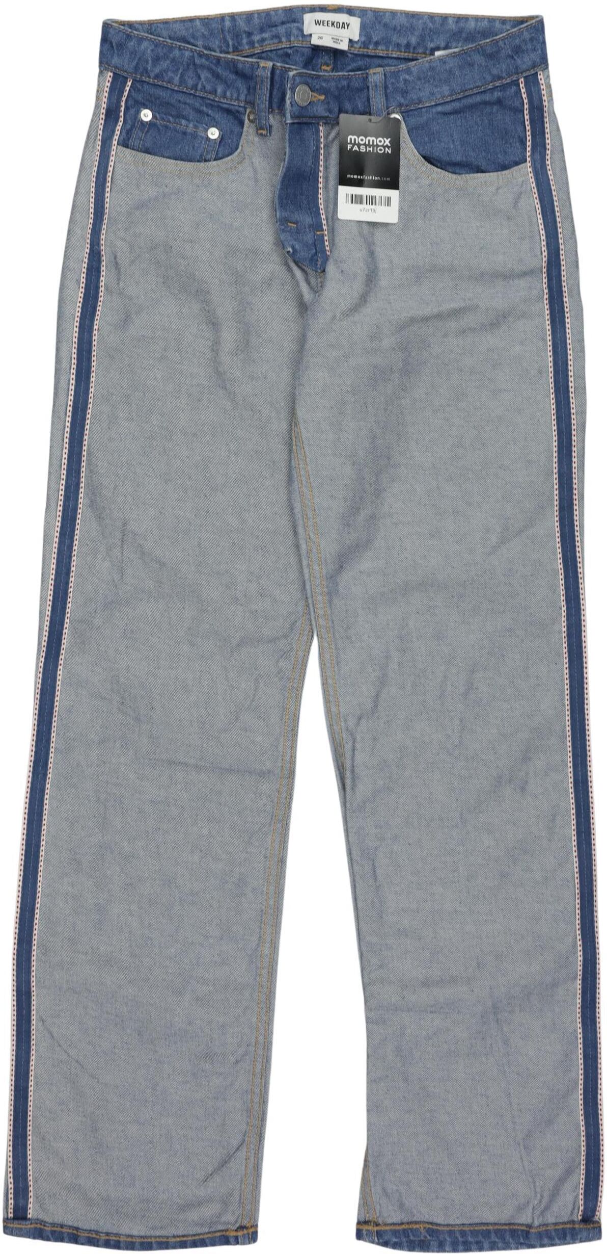 Weekday Damen Jeans, Hellblau, Gr. W26, Baumwolle - Second Hand