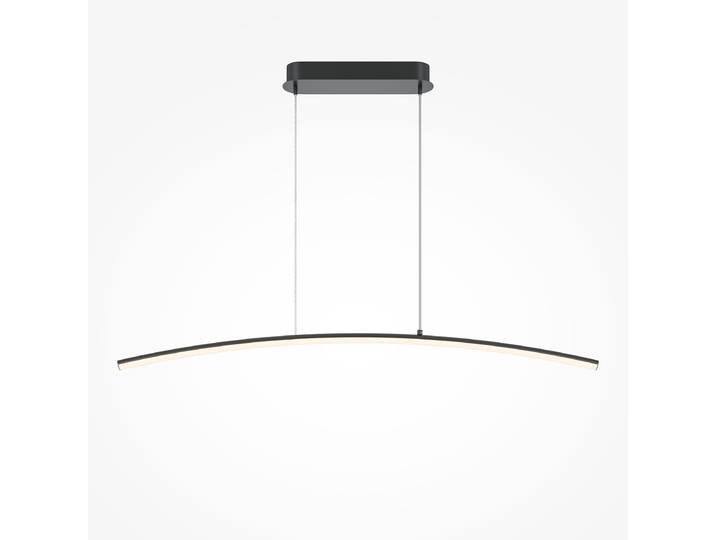 LED-Pendelleuchte Curve 98 x 306 x 98cm Schwarz Mischmetall LED LED-Platine