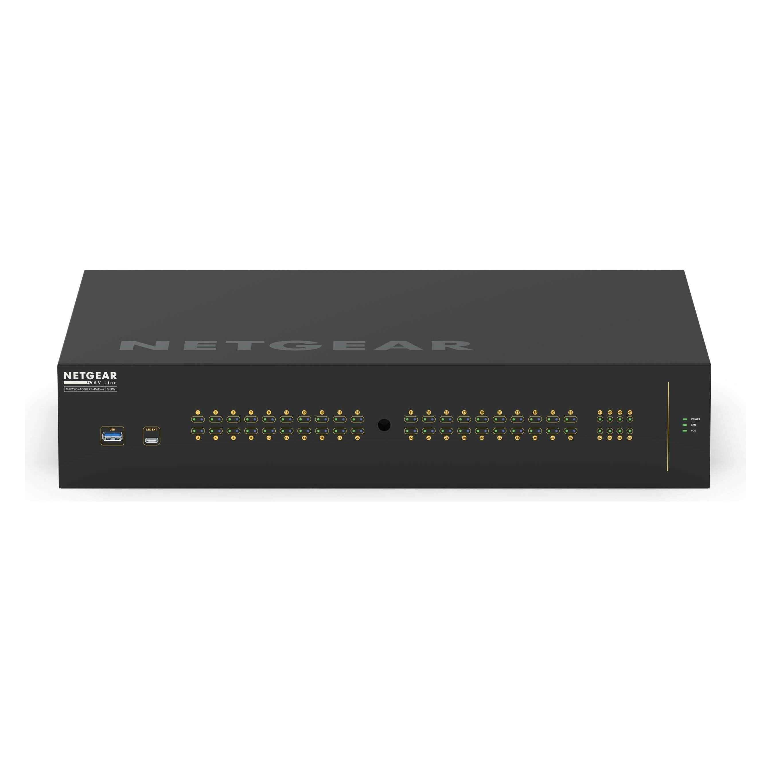 Netgear Switch 40x GE GSM4248UX-100EUS (10-Gigabit) AV-Line (48 Ports) (GSM4248UX-100EUS)
