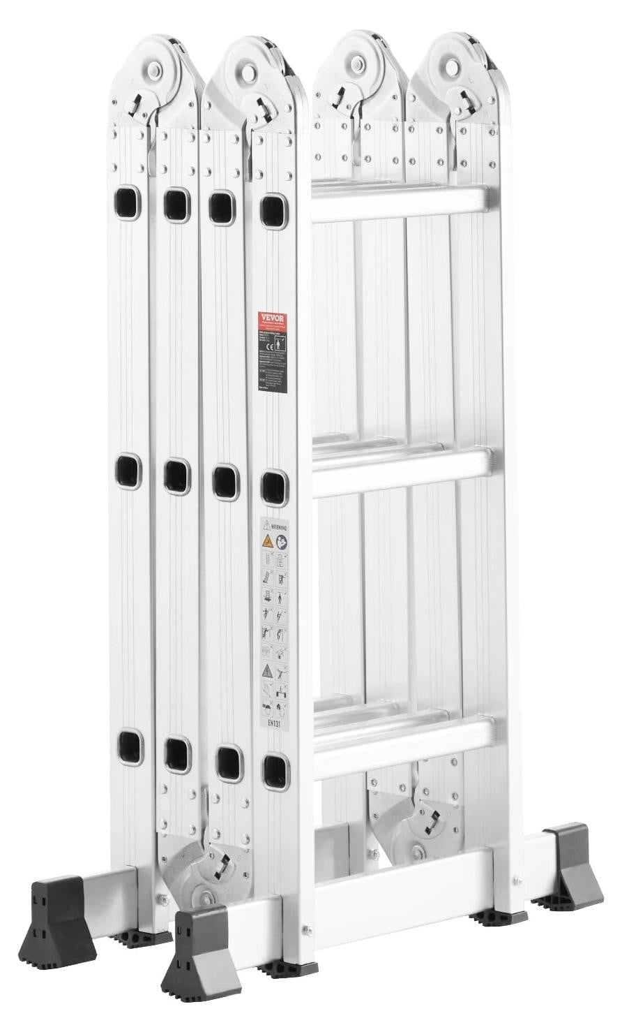 Selius Multifunctionele 7-in-1 Vouwladder van Aluminium met 150 kg Draagvermogen