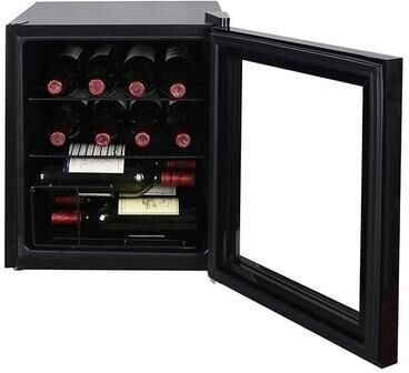 Avanti Wine and Beverage Center, 15 Bottle/60 Can Capacity, in Black