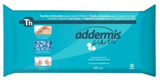 Addermis biActiv Wipes for Adults 60 units