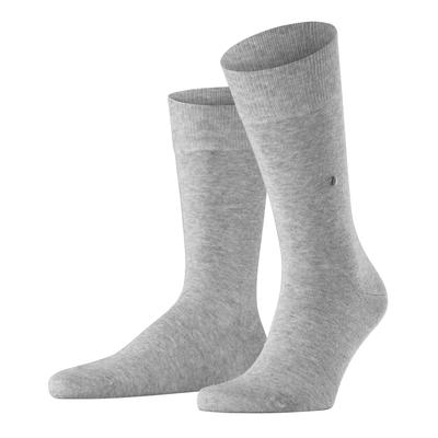 Socken BURLINGTON "Basic Gift Box", Herren, Gr. 40-46, grau (grau light grau 0030), Baumwollmischung, unifarben, Socken Socken, Einheitsgröße 36-41, unifarben, Burlington-Clip, Geschenkbox