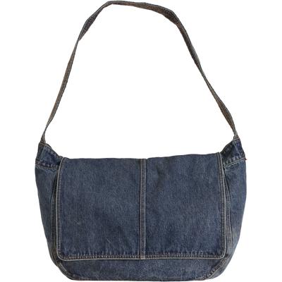 Umhängetasche LEVI'S "OLIVER MAIL BAG", Damen, blau (laid in the meadow), Canvas, Baumwolle, Taschen Umhängetasche, Hobo Bag, Schultertasche aus robuster Qualität