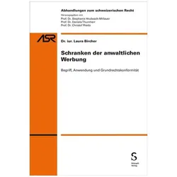 Schranken der anwaltlichen Werbung, Fachbücher von Laura Bircher