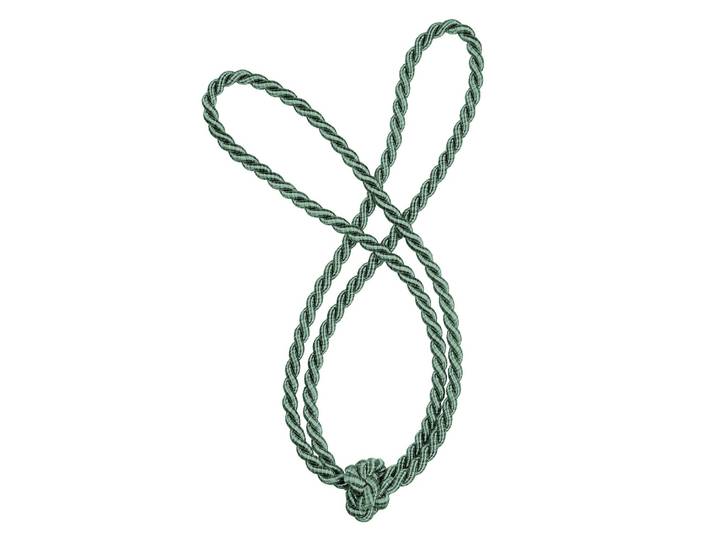 Embrasse Carline 60cm Bleu/Bleu azur Longueur corde : 60 cm
