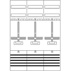 Striebel & John, Verteilerschrank Zubehör, Striebel&John Zählerfeld KA2273