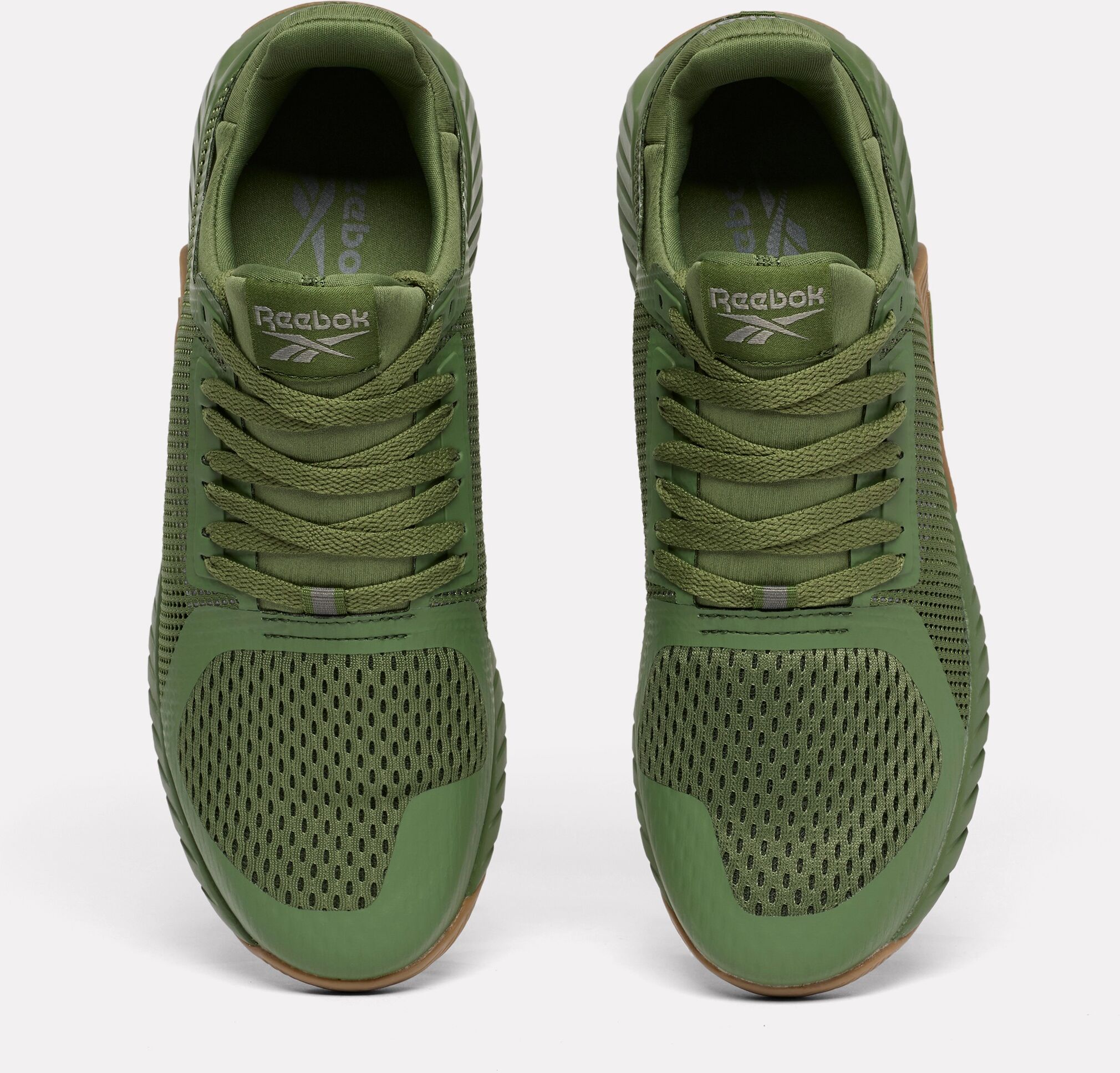 Trainingsschuh REEBOK "FLIP CHARGE", Herren, Gr. 44,5, grün (legacy grün, grau 4, reebok lee 3), Synthetik, Textil, Schuhe Trainingsschuh, ideal für Gym und Fitnessstudio legacy grün, grau 4, reebok lee 3 44,5