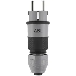 ABL Professional Stecker SCHUKO & französisch-belgisch, Elamid-2K, grau, Schnellverschluss, IP54, Typ 1530