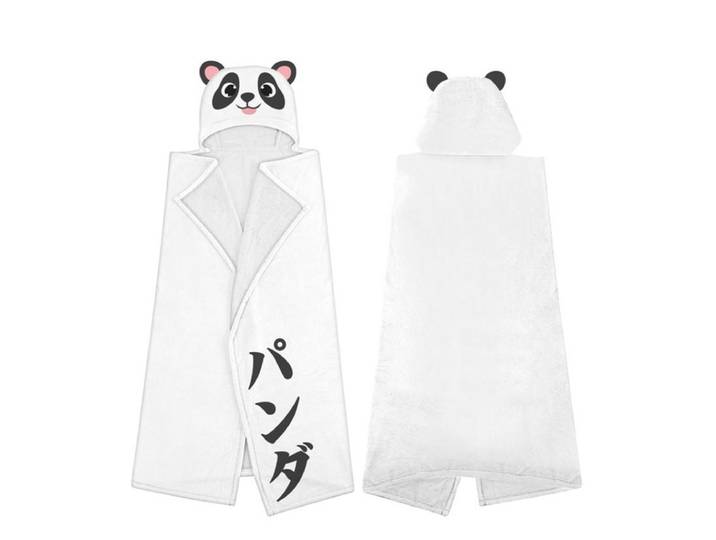 Homadict Plaid Capuche 120X150Cm Panda