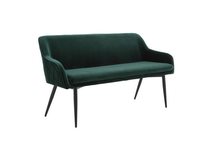 Mid.you Sitzbank, Waldgrün, Metall, Raute, 160x85x61 cm, Esszimmer, Bänke, Sitzbänke