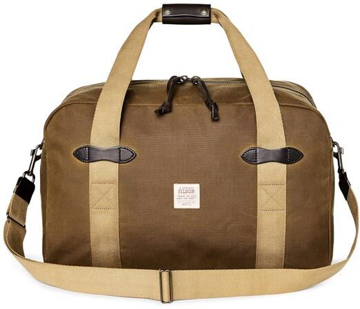 Filson Tin Cloth Medium Duffle Bag, Dark Tan