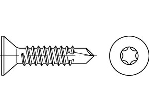 REYHER DIN 7504 Stahl Form P-ISR galvanisch verzinkt Bohrschrauben, mit Blechschrauben-Gew., Senkkopf nach DIN 7982,ISR 750400154003501