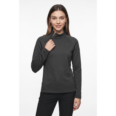 Fleecepullover SCHÖFFEL "Longsleeve Style Energio WMN", Damen, Gr. 40, schwarz, Obermaterial: 94% Polyester, 6% Elasthan, Sweatshirts Fleecepullover, für Trekking-Aktivitäten, aus Polyester und Elasthan