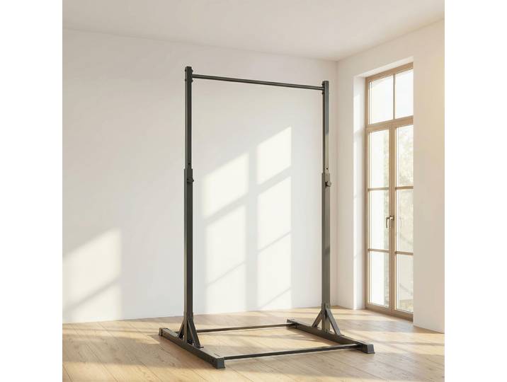 SPORTNOW Power Tower Station Musculation 200kg 8 Hauteurs Noir