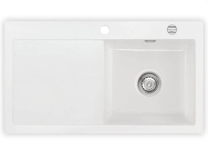 Systemceram Mera 90 Grönland Keramikspüle Excenterbetätigung