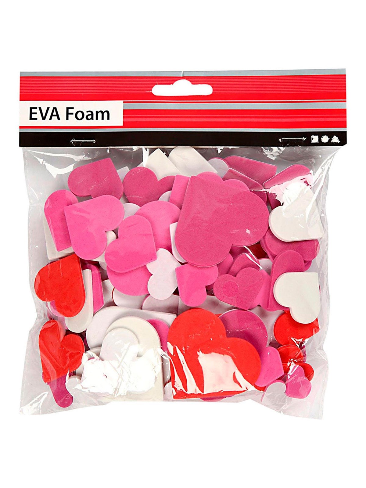 Creativ Company - Foam shapes Hearts Self-adhesive 200 pcs.
