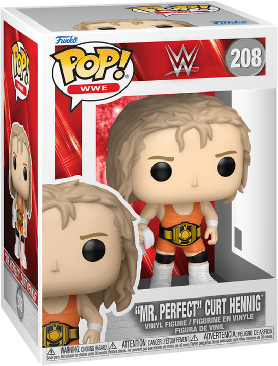 Funko Pop! WWE Mr. Perfect Curt Hennig Vinyl Figure #208 - Collectible Wrestling Figure - Standard-Size