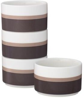 "Noritake Colorstax Stripe Set of 4 Stax Mini Bowls, 3-3/4"", 9 oz."