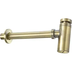 Neuesbad Serie 600 Design-Siphon, messing, für alle Waschtische NB1NHC_M31K1