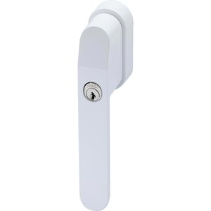 Abus Fenstergriff FG400 W, 30-48 mm Stiftlänge, Metall, weiß, abschließbar