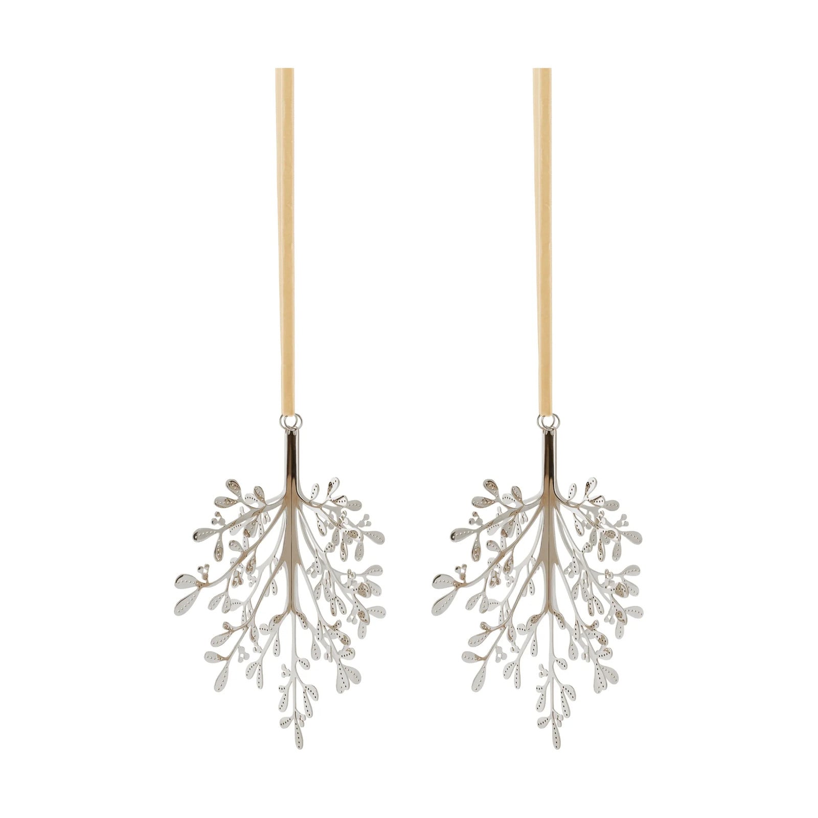 Cooee Design Mistletoe kersthanger 2-pack van roestvrij staal, 20 cm
