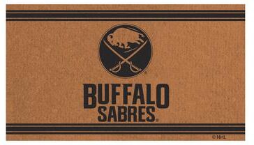 Evergreen Buffalo Sabres Monochrome Indoor/Outdoor Coir Door Mat