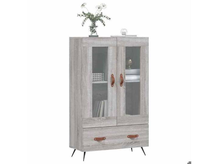 {January Sale}Meuble haut - Buffet Haut avec étagère vaisselier sonoma gris 69 5x31x115cm - Bois d'ingénierie 8_9587712