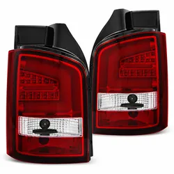 LED-Rückleuchten passend für VW T5 04/2003–2009 | Rot/Weiß