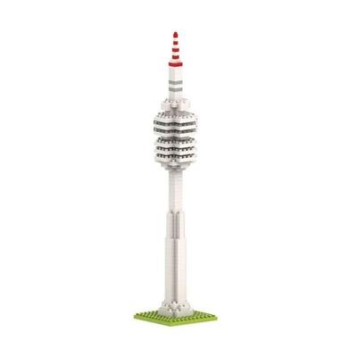 BRIXIES 200057 - Olympiaturm, 3D Konstruktionsbausatz aus Ministeinen, 221 Teile