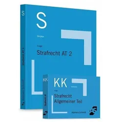Paket Krüger, Skript Strafrecht AT 2 + Krüger, Karteikarten Strafrecht AT, Fachbücher