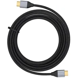 Forcell DisplayPort 2.1-Kabel – 16K 60 Hz/8K 120 Hz/4K 240 Hz – 80 Gbit/s – 2 m – Schwarz (2 m), Videokabel, Schwarz