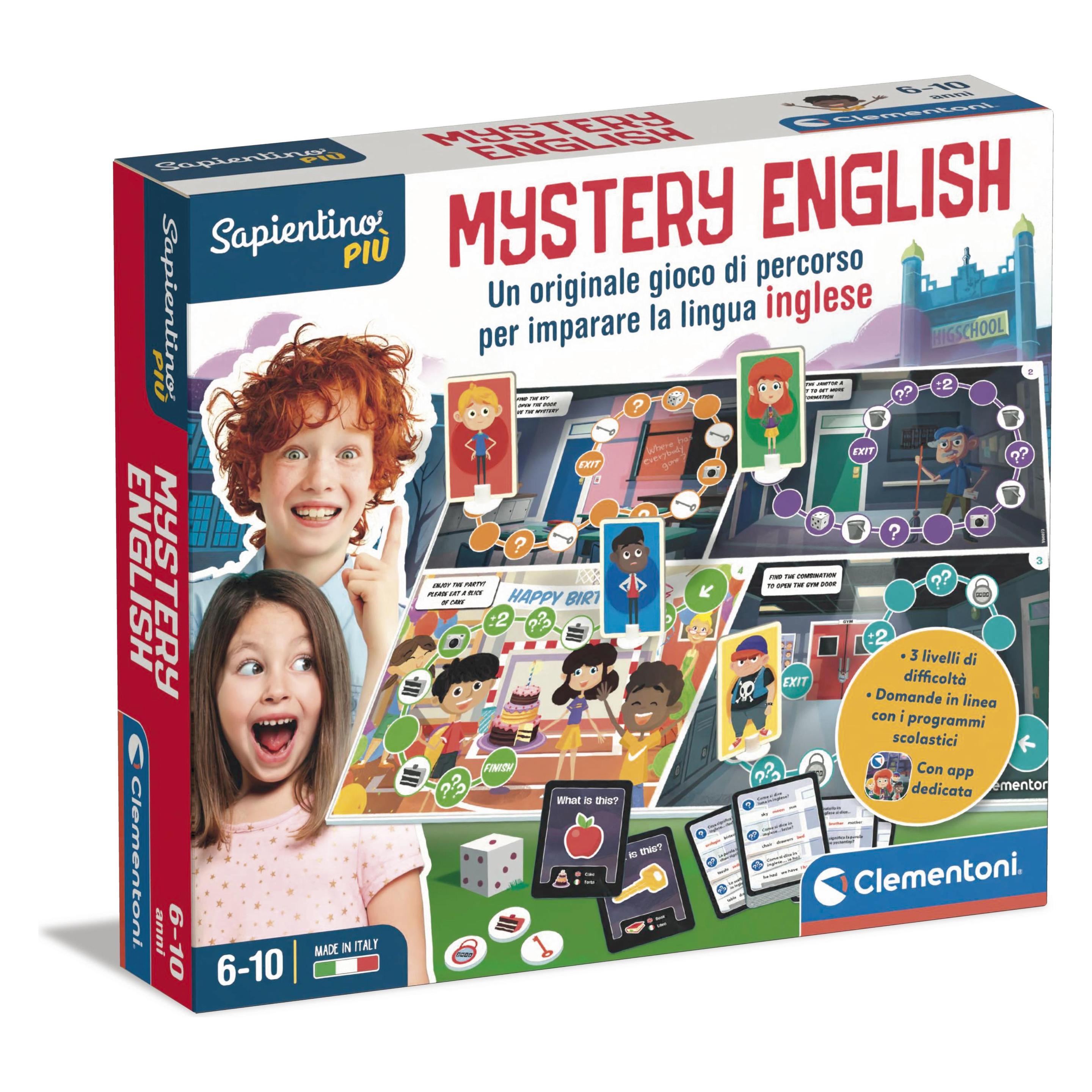 Clementoni Sapientino Mistery Lernspiel (Englisch, Italienisch, 6 - 10 Jahre) (16598)