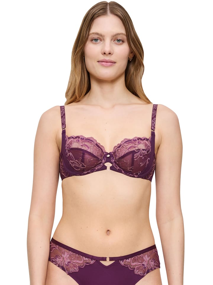 Triumph Bügel-BH "Wild Gardenia" in Pflaume - 90F