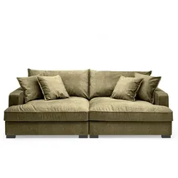 BOOOM Bigsofa Tribecca Stoff Grün Olive 242 cm