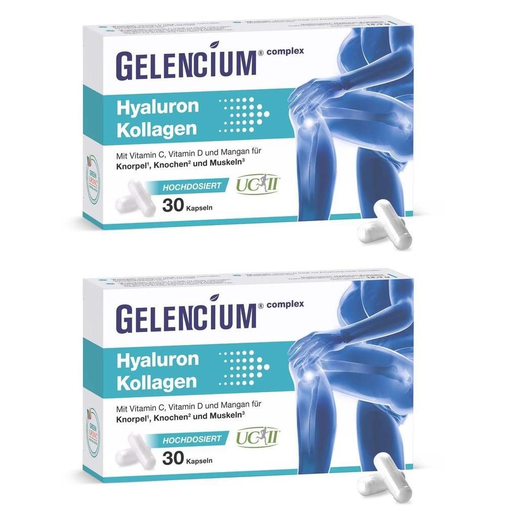 Gelencium Hyaluron Kollagen hochdos.Vitamin C Kps. 2x 2x30 St Kapseln