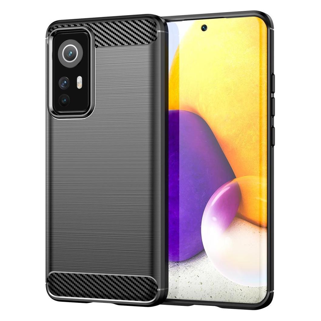 Cover-Discount Xiaomi 12 - Metall Carbon Look Hülle schwarz (Xiaomi 12, Xiaomi 12X) (101913921A)