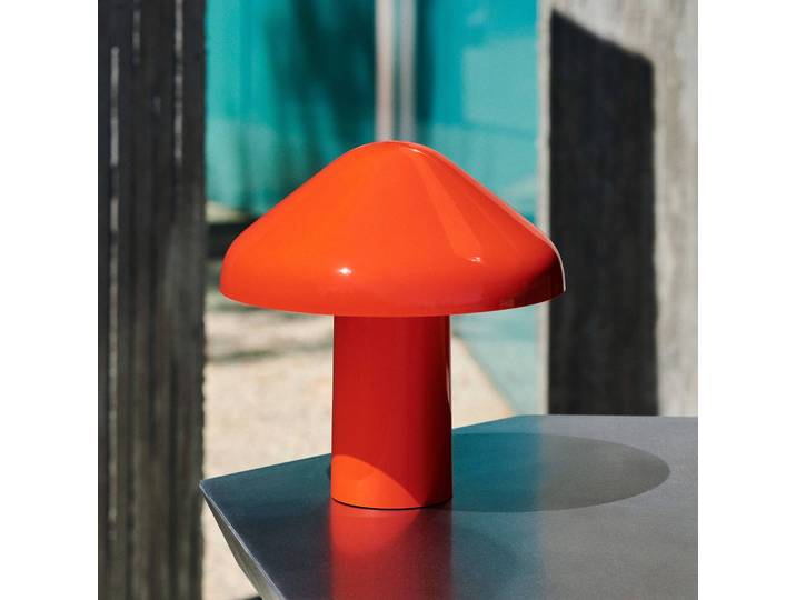HAY Pao Portable LED-Tischleuchte mit Akku rot Portable, dimmbar, rot, für Wohn- / Esszimmer, Kunststoff, Design