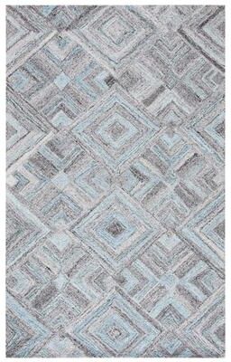 SAFAVIEH Handmade Abstract Kana Diamond Wool Rug